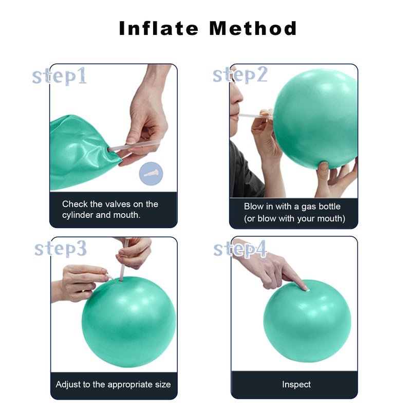 RYTMAT Small Pilates Ball 9.8 Inch Slip Resistant Exercise Ball - Green