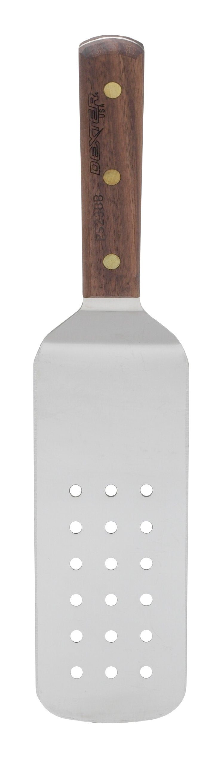 HIC Kitchen Dexter-Russell Stainless Steel Perforated Burger Turner, 8-by-3, Natural