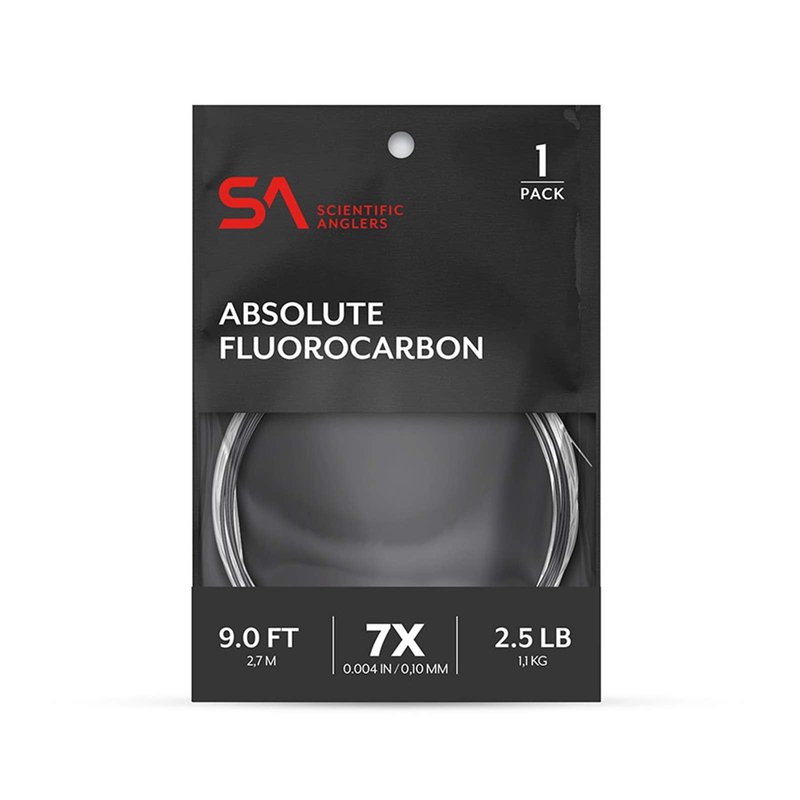 Scientific Anglers Absolute Fluorocarbon Trout Leader, 9ft - 5X