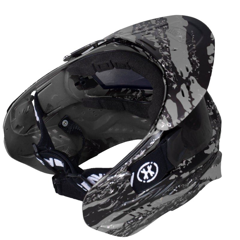 HK Army HSTL Goggle Paintball Airsoft Mask with Anti Fog Thermal Lens (Fracture Black/Grey/Smoke Lens)