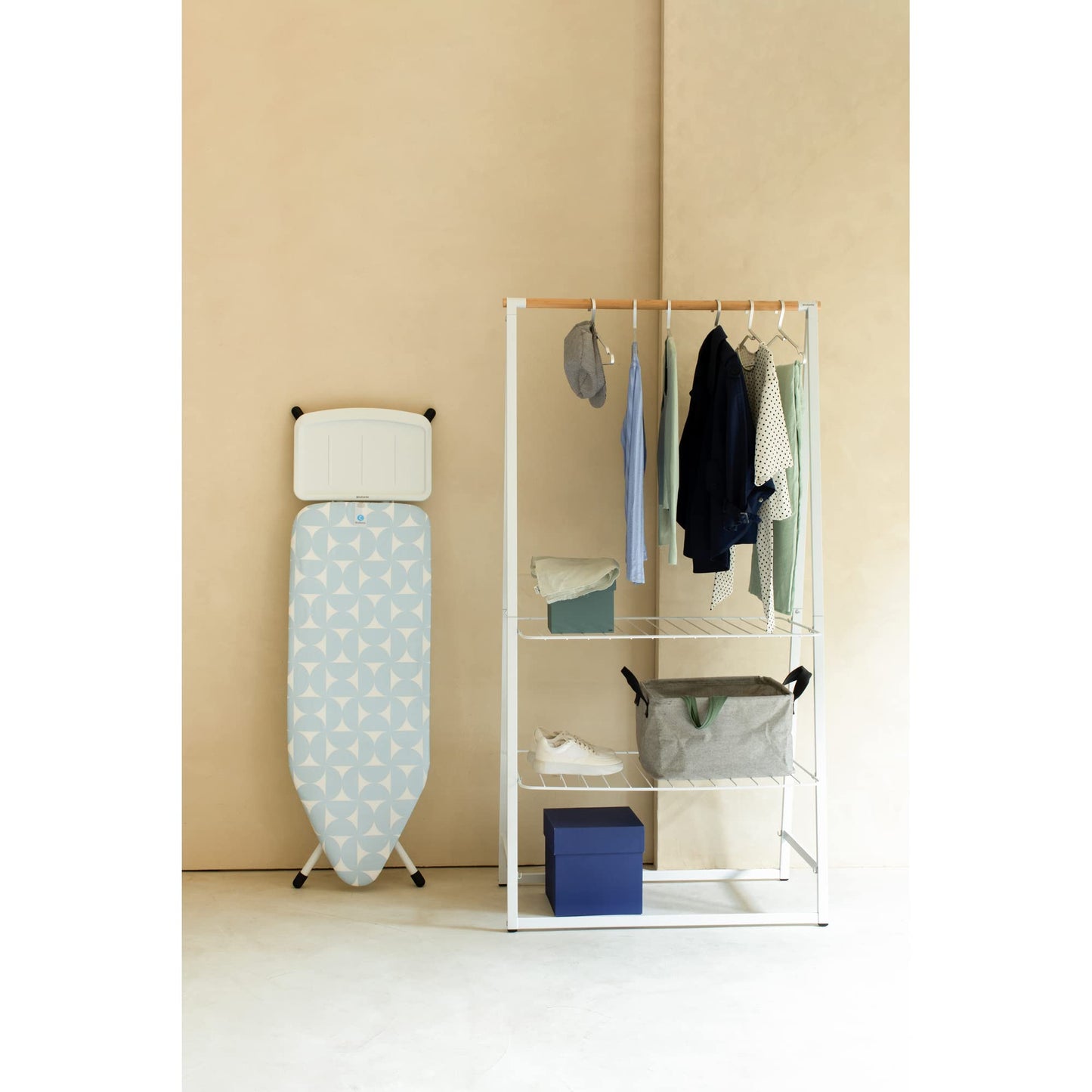 Brabantia Ironing Board Cover, Cotton, Fresh Breeze, Size C (124 x 45cm)