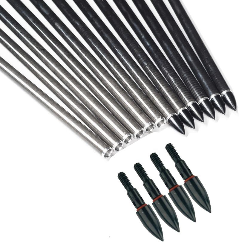 Arrow Points Tips - 12PCS Broadheads for Hunting | 75-350 Grain Options for Archery
