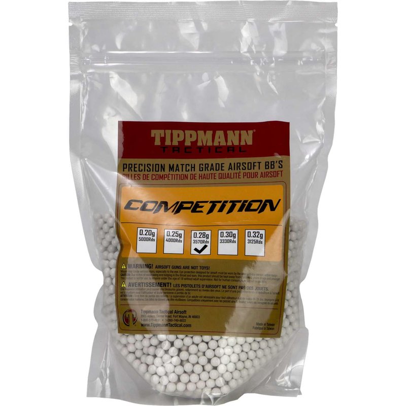 Tippmann Precision Match Airsoft Ammo 28gr, 3,570ct White