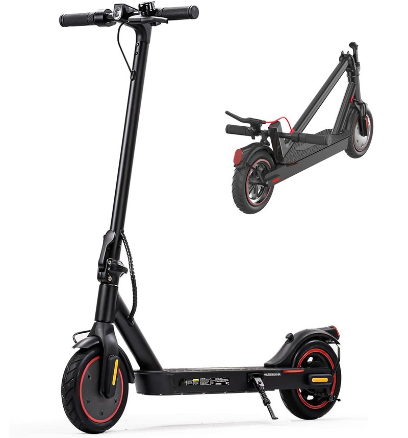 Electric Scooter, Oslich 500W Commuting Scooter, 18 MPH Top Speed, 21 Miles Range, Folding Electric Scooter with Bluetooth App, 8.5" Tires, Dual Braking System
