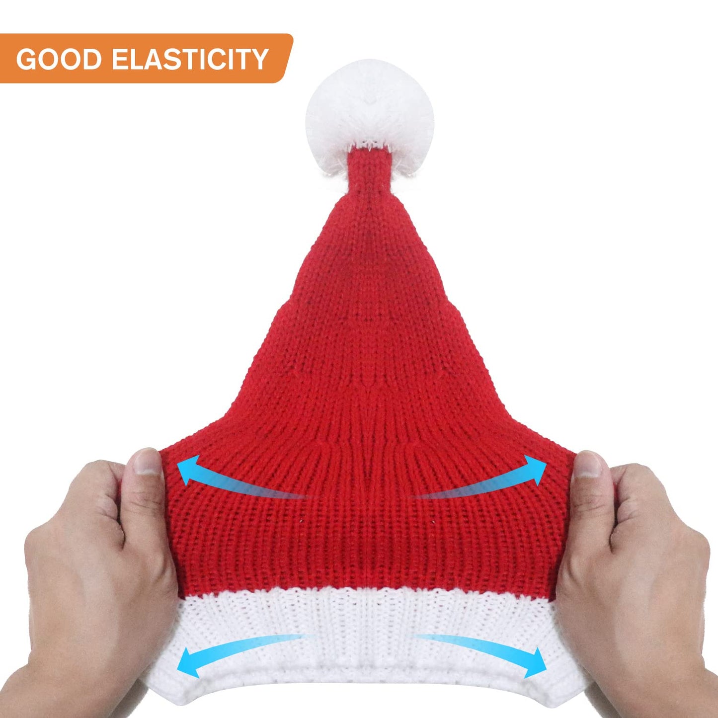 OCTEEN Santa Hat Christmas Hats Xmas Party Red Knitted Beanie For Adult Women Men