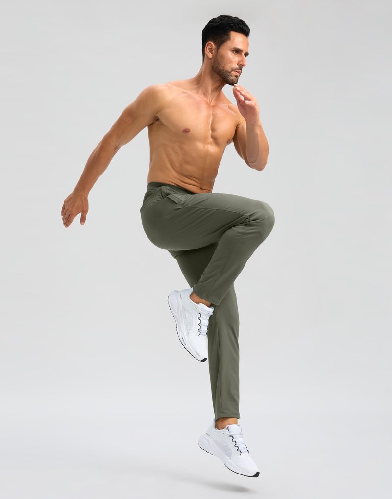 G Gradual 30"/32"/34" Inseam Tall Mens Sweatpants with Zipper Pockets Stretch Golf Workout Pants for Men Casual Athletic