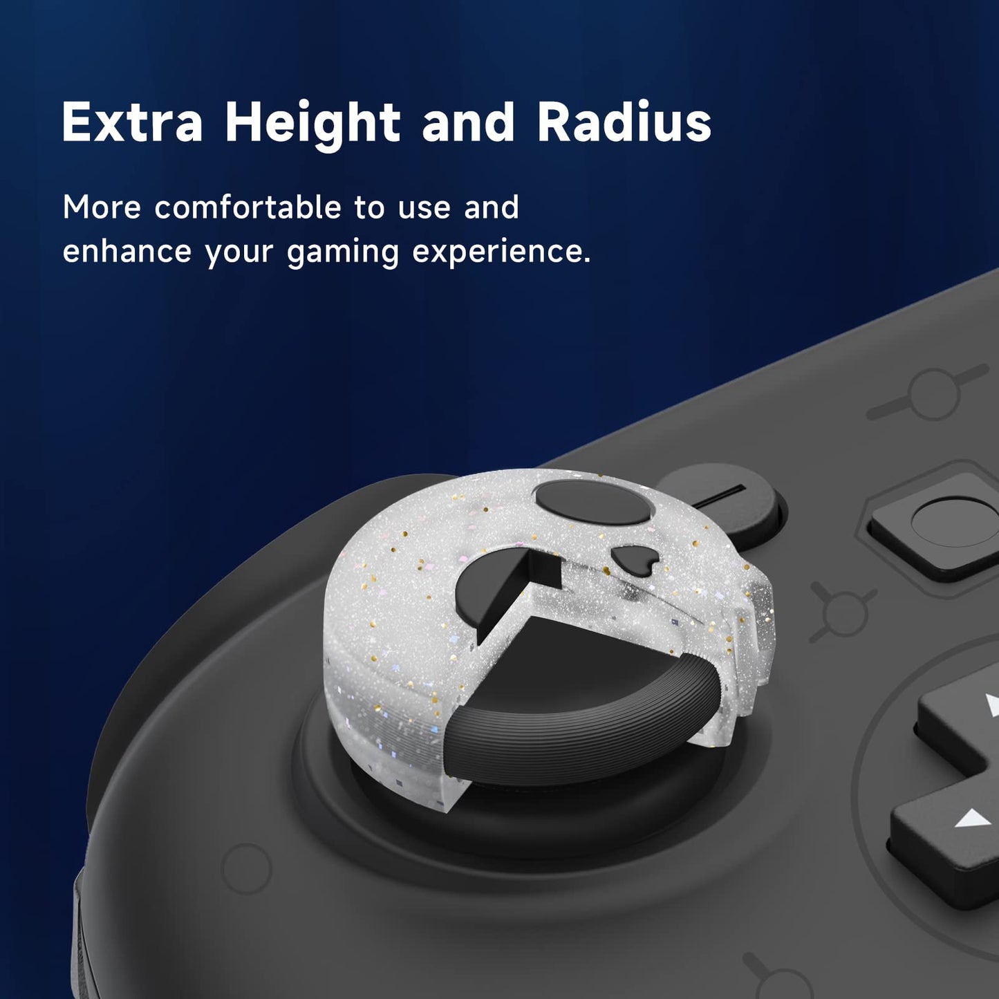 JINGDU Halloween Thumb Grip Caps for PS5/PS4, Switch Pro, Xbox Series X/S - Silicone Joystick Caps Cover, Game Controller Accessories, 4PCS Skull