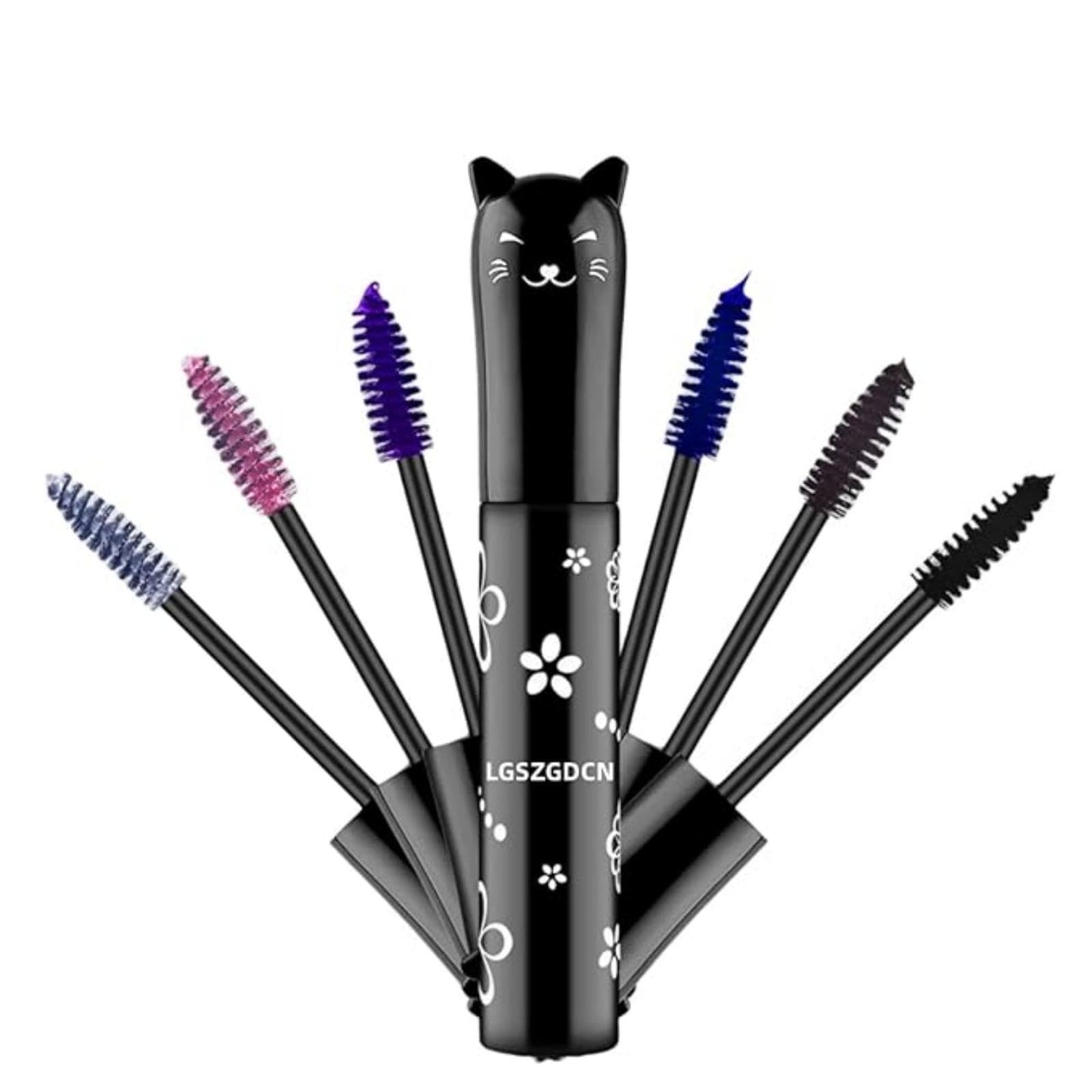 LGSZGDCN Purple Lashes Extensions mascara Eyes Makeup eyelash serum coloured Mascara Waterproof Fast Dry Eyelashes Curling Lengthening Party Stage Use