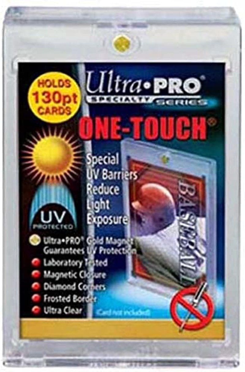 Magnetic One Touch Card Holders - 10 Ultra Pro 130pt Holders for Cards Up to 130 Point Thickness