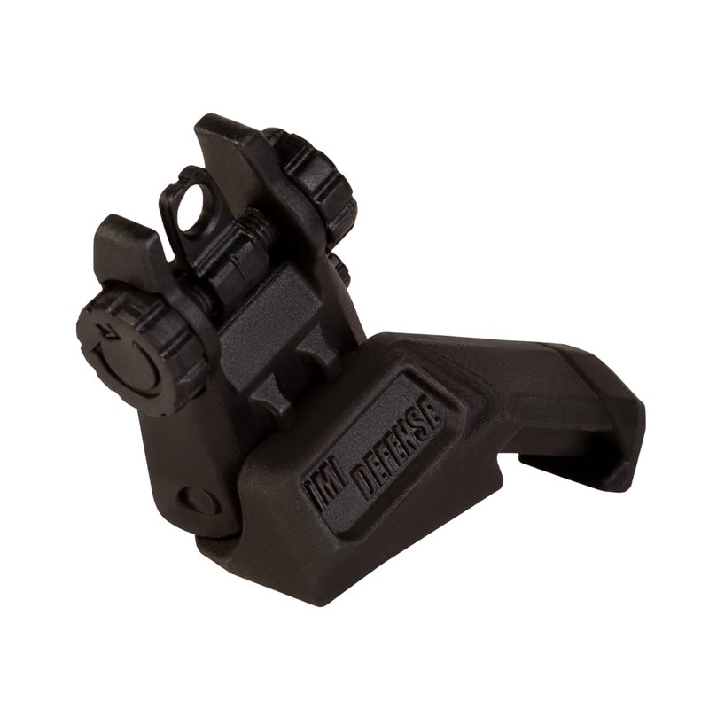 45 Degree Offset Flip Up Iron Sights – IMI Defense Low Profile Canted Flip Sights, Fast Target Transition, Dual Aperture, Secure Locking, Picatinny Compatible (Black)