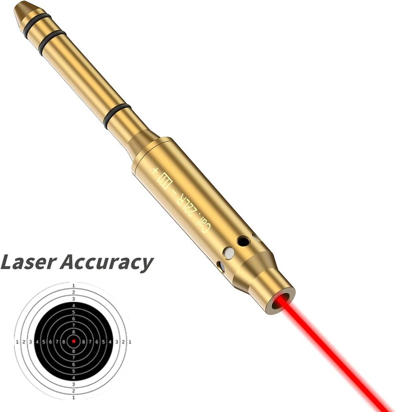 Bore Sight Cal 223 | 5.56mm, 300 Win Mag & More - Red Dot Boresighter with Batteries
