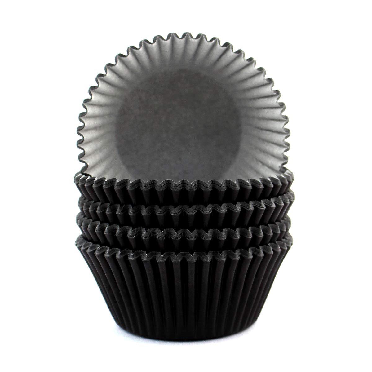 Eoonfirst Standard Size Cupcake Liners Halloween Party Baking Cups 100 Pcs (Black)