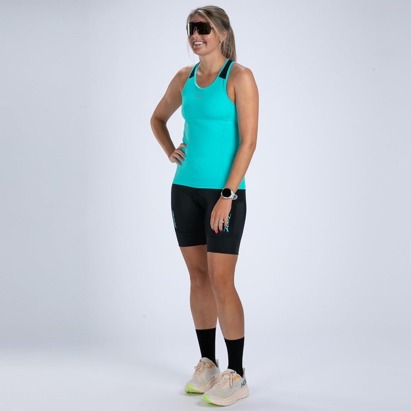 Zoot Women's Triathlon Racerback Tank - Performance UPF 50+ Fabric, Built-in Bra Support | Rear Pockets