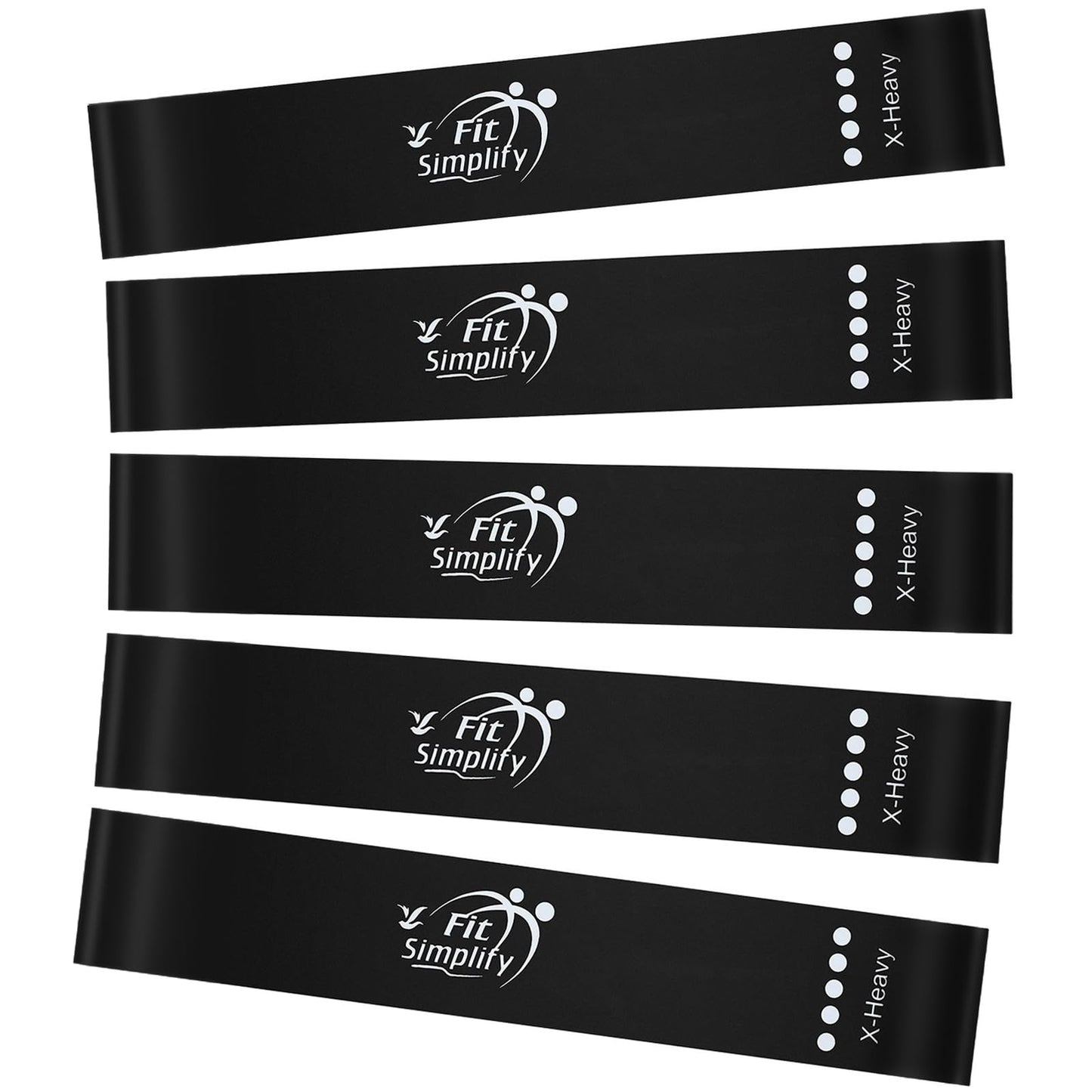 Fit Simplify Exercise Resistance Loop Bands, Set of 5