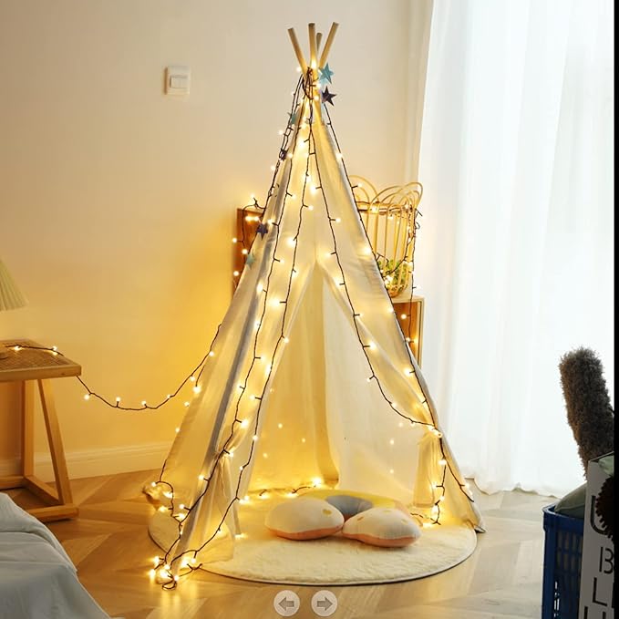 LED Christmas Lights Outdoor,300LED 105Ft 8 Modes Plug-in Connectable Waterproof Globe String Lights for Outdoor & Indoor Decorations (Warm White)
