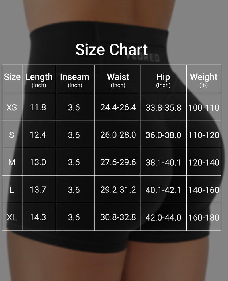 YEOREO Hidden Scrunch Workout Shorts with Pocket 3.5'' Inseam High Waist Gym Yoga Shorts Black L
