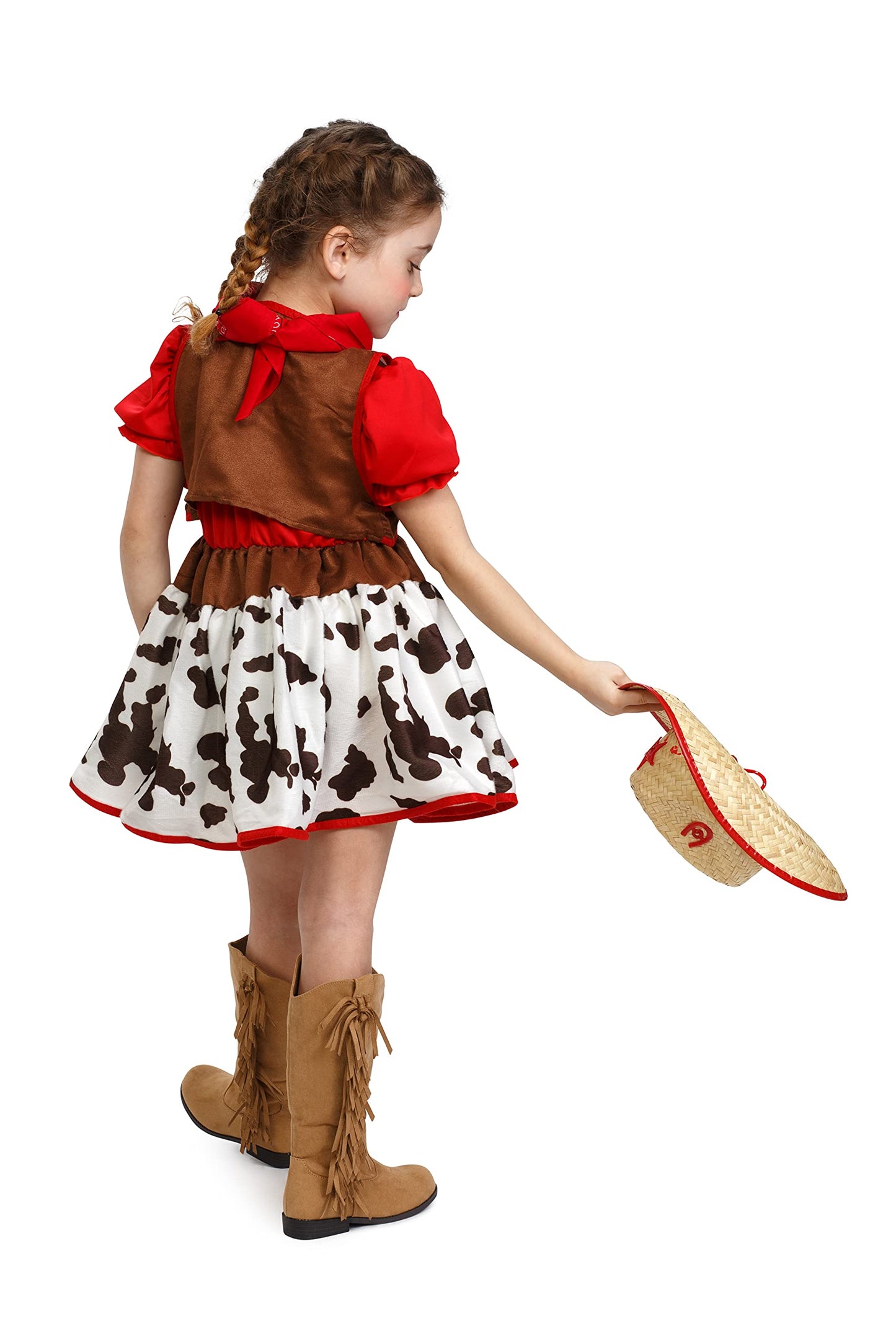 Dress Up America Cowgirl Costume For Kids – Wild West Dress-Up For Girls
