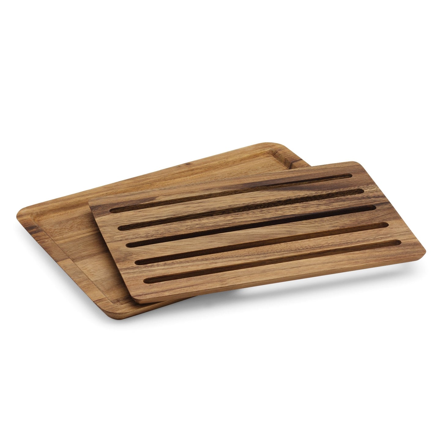 Ironwood Gourmet Nesting Bread Cutting Board with Crumb Catcher, 10.25 x 14.75 x 0.75 inches