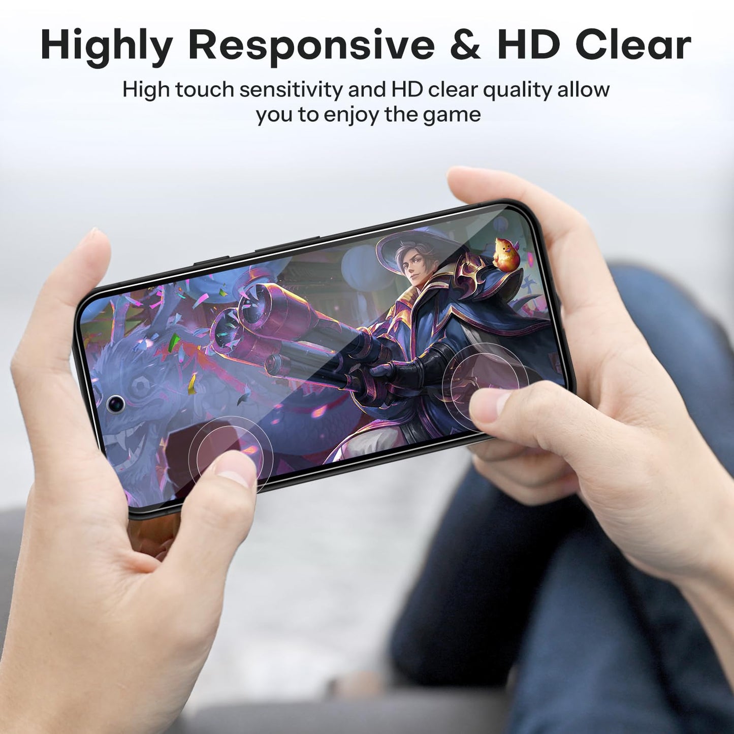 OMOTON 3+2 Pack for Google Pixel 9 Pro Screen Protector, 3 Pack Tempered Glass Screen Protector & 2 Pack Camera Lens Protector for Pixel 9 Pro 2024 6.3-inch, Case Friendly (Not for Pixel 9/9 Pro XL)