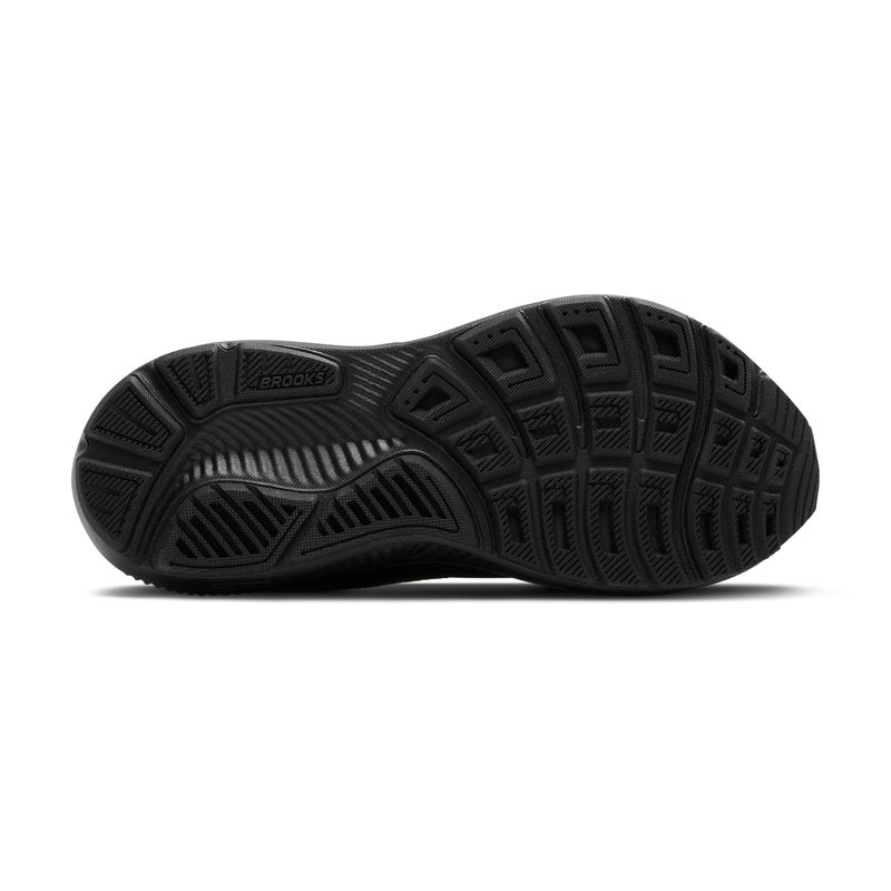 Brooks Men’s Ghost 17 Neutral Running Shoe - Black/Black/Ebony - 9 Medium