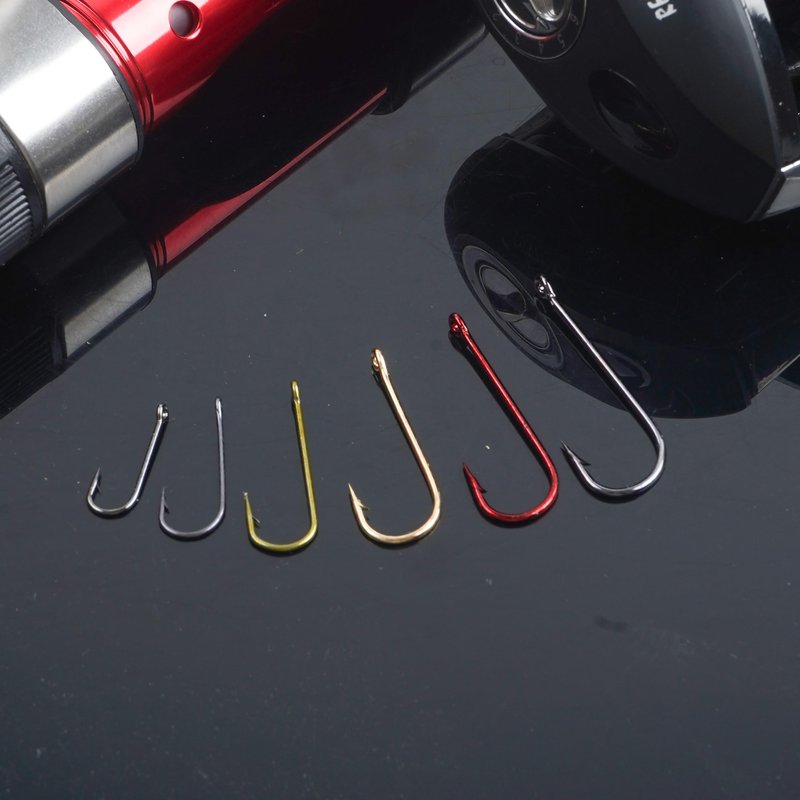 Crappie Panfish Fishing Hooks Aberdeen Hook Kit, 150pcs Aberdeen Fishing Hooks Long Shank Assorted Small Size Sharpened Live Bait Hook Set for Saltwater Freshwater Bass Catfish Trout Crappie Panfish