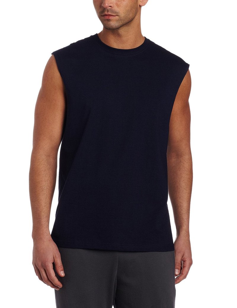 Russell Athletic Men's Cotton Basic Muscle,Basic J Navy,XXX-Large