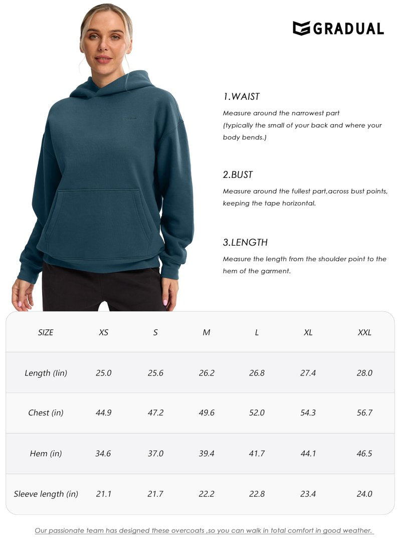 Hoodies for Women Oversized Fleece Sweatshirt with Pocket Loose Fit Casual Athletic Workout Pullover, Beige, Medium