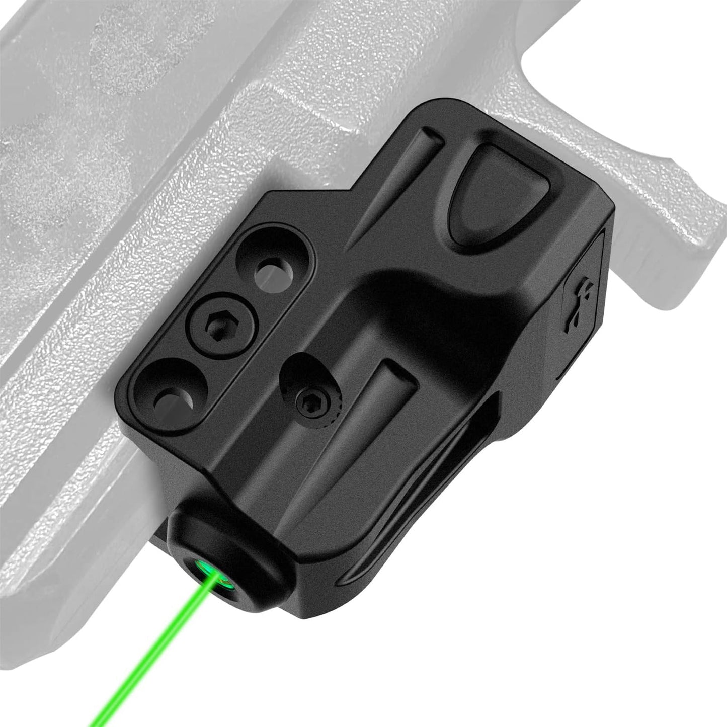 Gmconn Mini Tactical Green Laser Sights Low Profile Green Laser Gun Sight for Pistols, Fit Picatinny Rail, USB Rechargeable, Lightweight (Green Laser