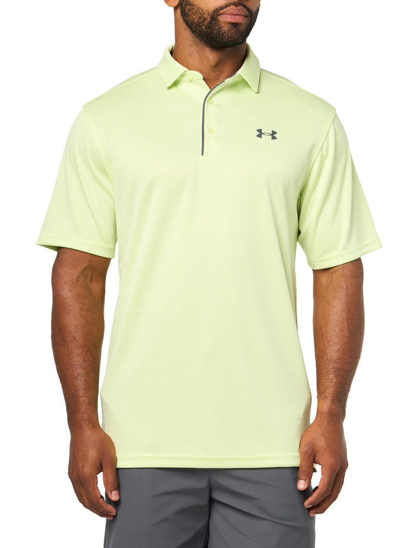 Under Armour Men's Tech Golf Polo, (392) Fade Green / / Pitch Gray, Large