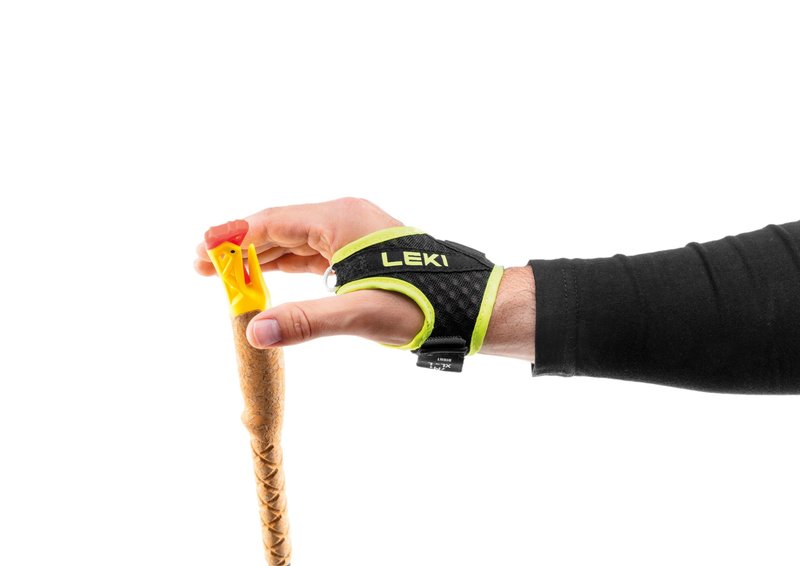 LEKI Ultratrail FX.One Carbon Collapsible Lightweight Trekking Poles for Hiking & Trail Running - Red-Black - 105 cm