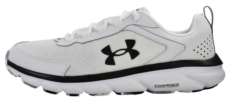 Under Armour Mens Charged Assert 9 Running Shoe, White/Black, 8.5 US