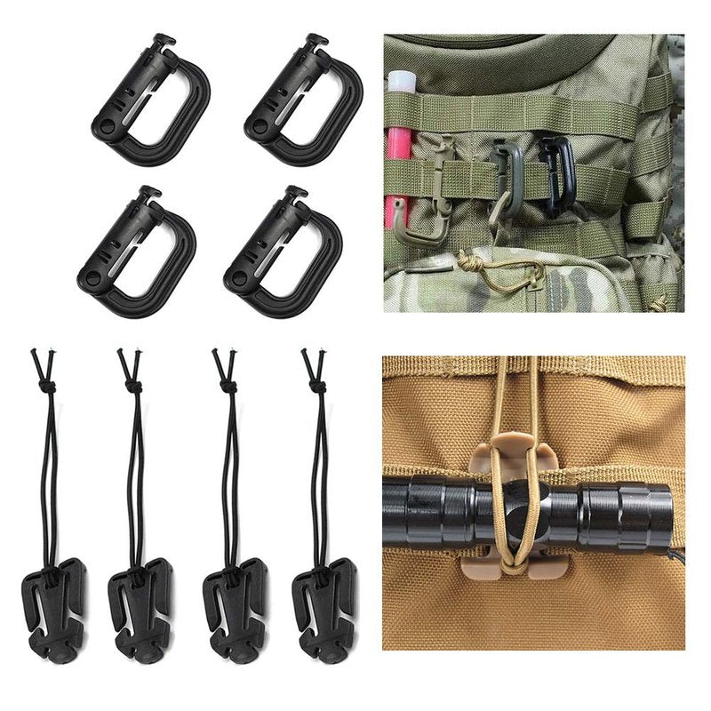 Upgraded Sports Water Bottles Pouch Bag, Drawstring Molle Water Bottle Holder - Mesh Bag Tactical Hydration Carrier (3 Pouch)