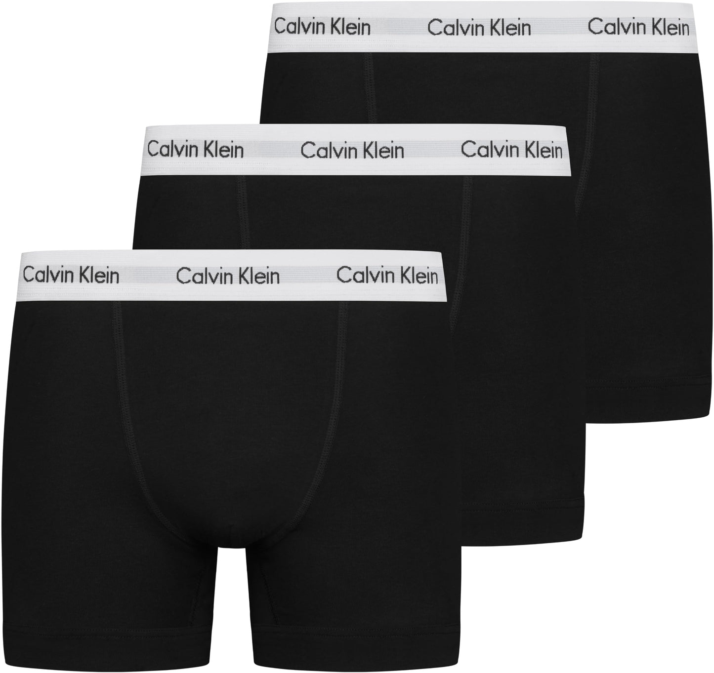 Calvin Klein Mens Boxer Shorts Trunks 3 Pack Black (Black) M