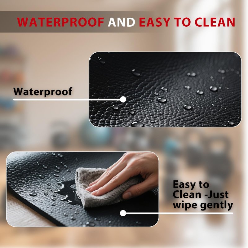 Treadmill Mat – 79" x 39", 1/4" Thick Non-Slip Walking Pad Mat for Carpet Floors & Hardwood, Shock Absorbing Exercise Mat & Under Treadmill Mat for Floor Protection in Home Gym