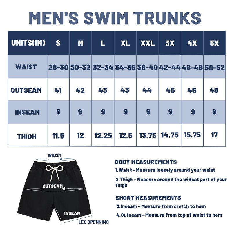 KAILUA SURF Mens Swim Trunks Long, Quick Dry Boardshorts, 9 Inch Inseam Mens Bathing Suits with Mesh Lining Navy Blue