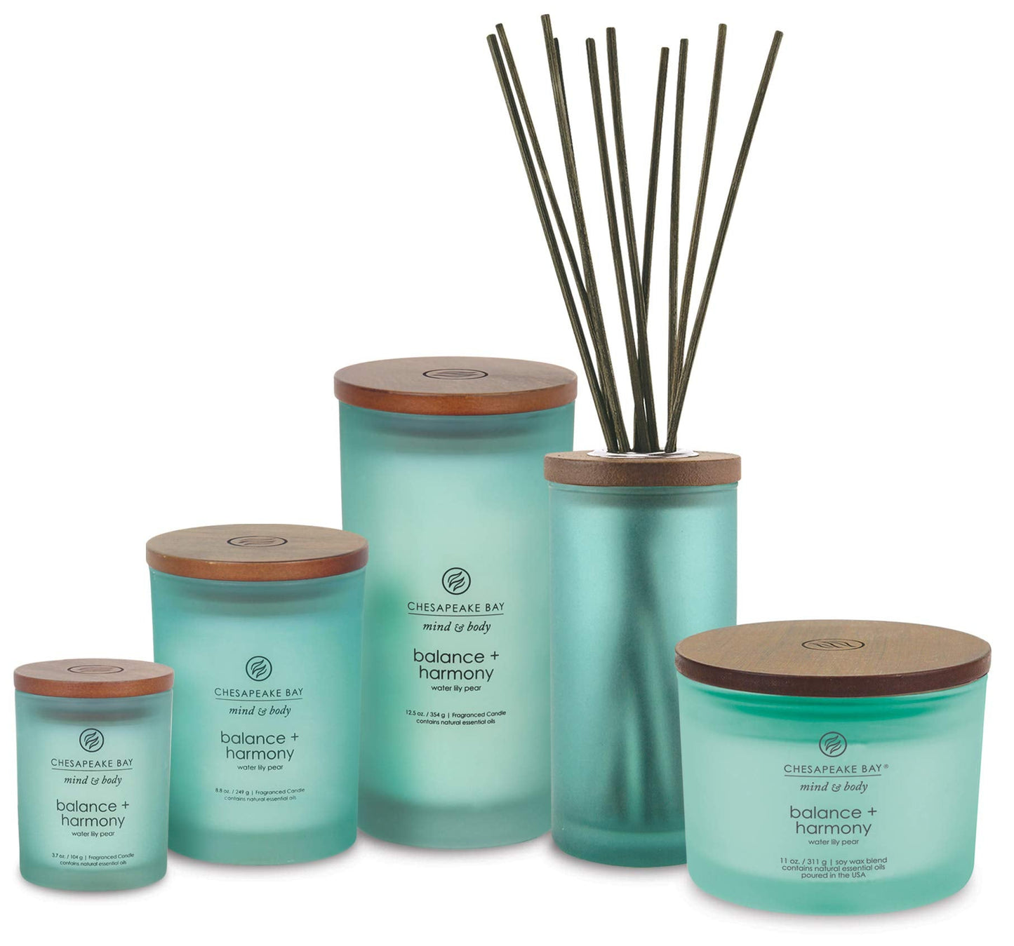 Chesapeake Bay Candle Scented Candle Balance + Harmony (Water Lily Pear) Coffee Table Home Décor