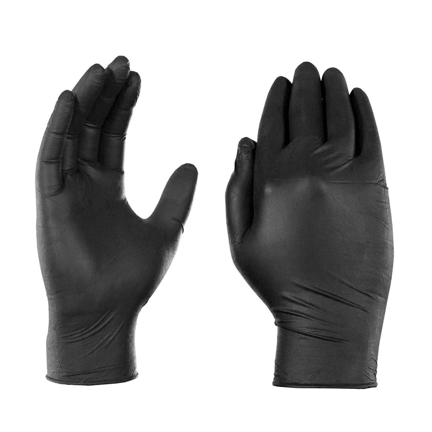 1st Choice Black Nitrile Gloves, Large, Box of 100 Gloves, Disposable Latex Free Exam Grade Black Gloves for Cooking - 3mil