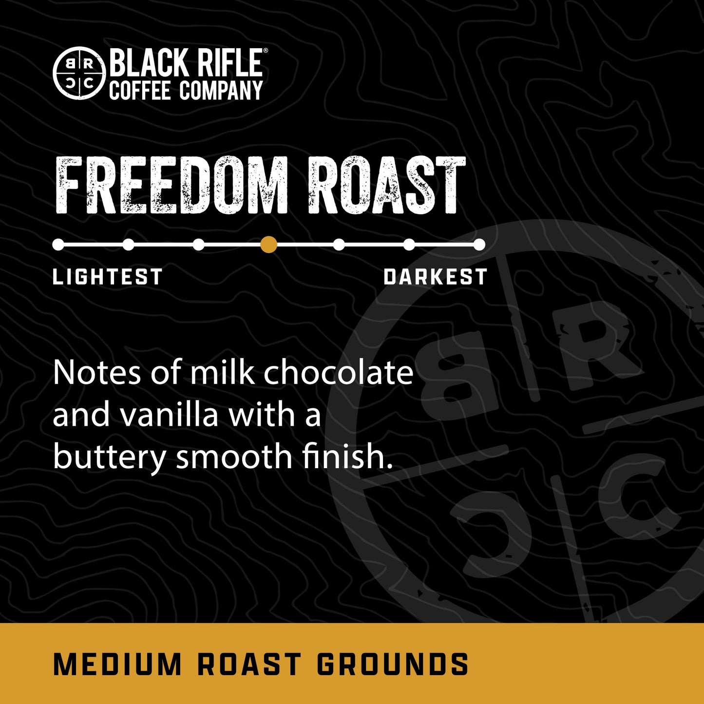 Black Rifle Coffee Company Ground Coffee Medium Roast - Roasted Blend Made from Pure Arabica Beans - Colombian & Brazilian Beans - Veteran Founded & American Made (Freedom Roast, 12oz Bag)