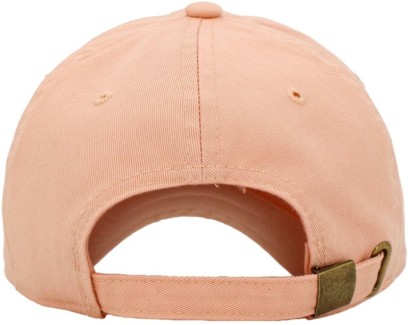 KBETHOS® Classic Cotton Adjustable Low Crown Cotton Baseball Cap, Peach