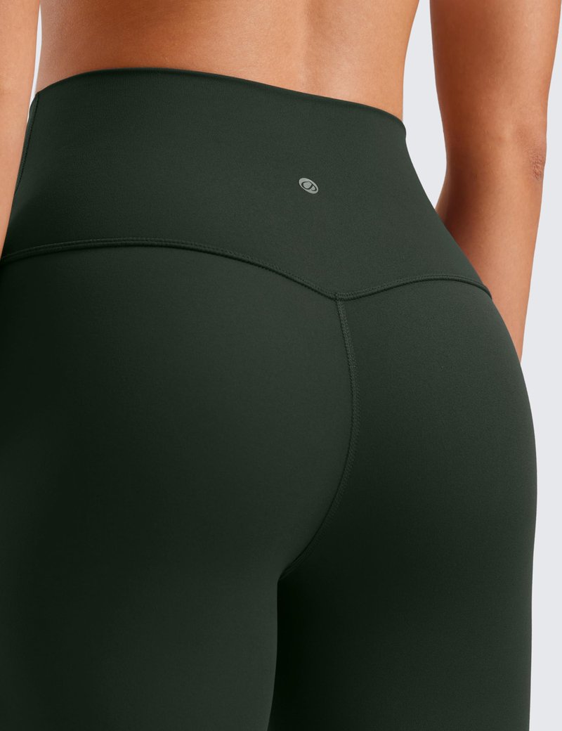 CRZ YOGA ButterLuxe Biker Shorts 6" - High Waisted Workout Running Volleyball Spandex Yoga Womens Legend Green Medium