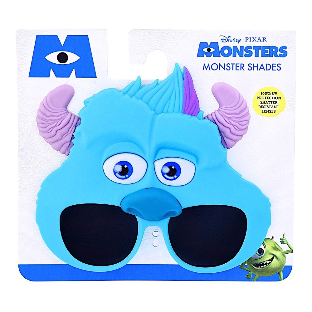 Sun-Staches Disney Monsters Inc. Official Sulley Sunglasses Costume Accessory, UV400 Lenses, Blue Mask One Size Fits Most