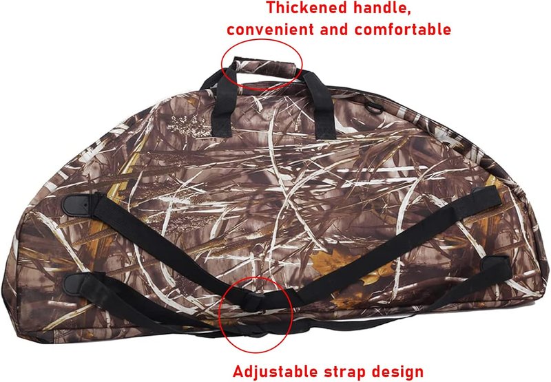 Lightweight Soft Compound Bow Case - 600D Water-Resistant Archery Backpack with Pockets for Hunting