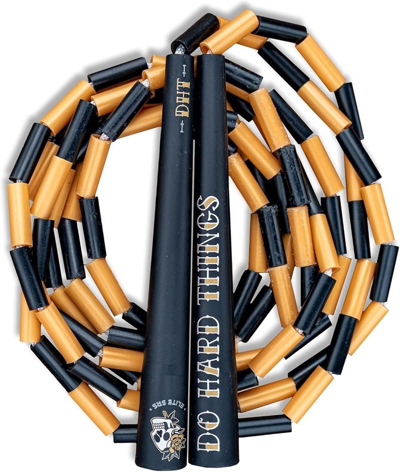 Beaded Jump Rope - Durable & Lightweight 10ft Adjustable | Tangle-Free Design with Shatterproof 1” Beads