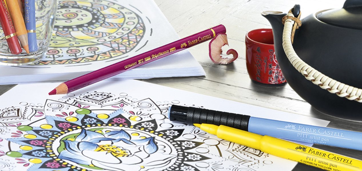 3M Faber Castell FC167137 Wallet Pitt Pen Nibs Art Set, Assorted