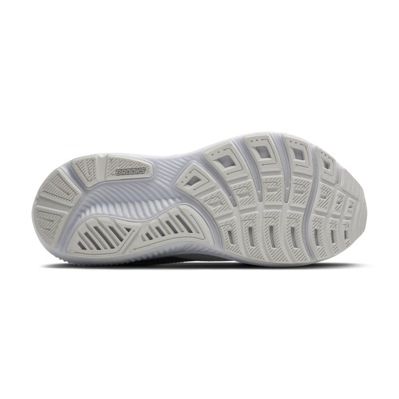 Brooks Women’s Ghost 17 Neutral Running Shoe - White/White/Grey - 10.5 Medium
