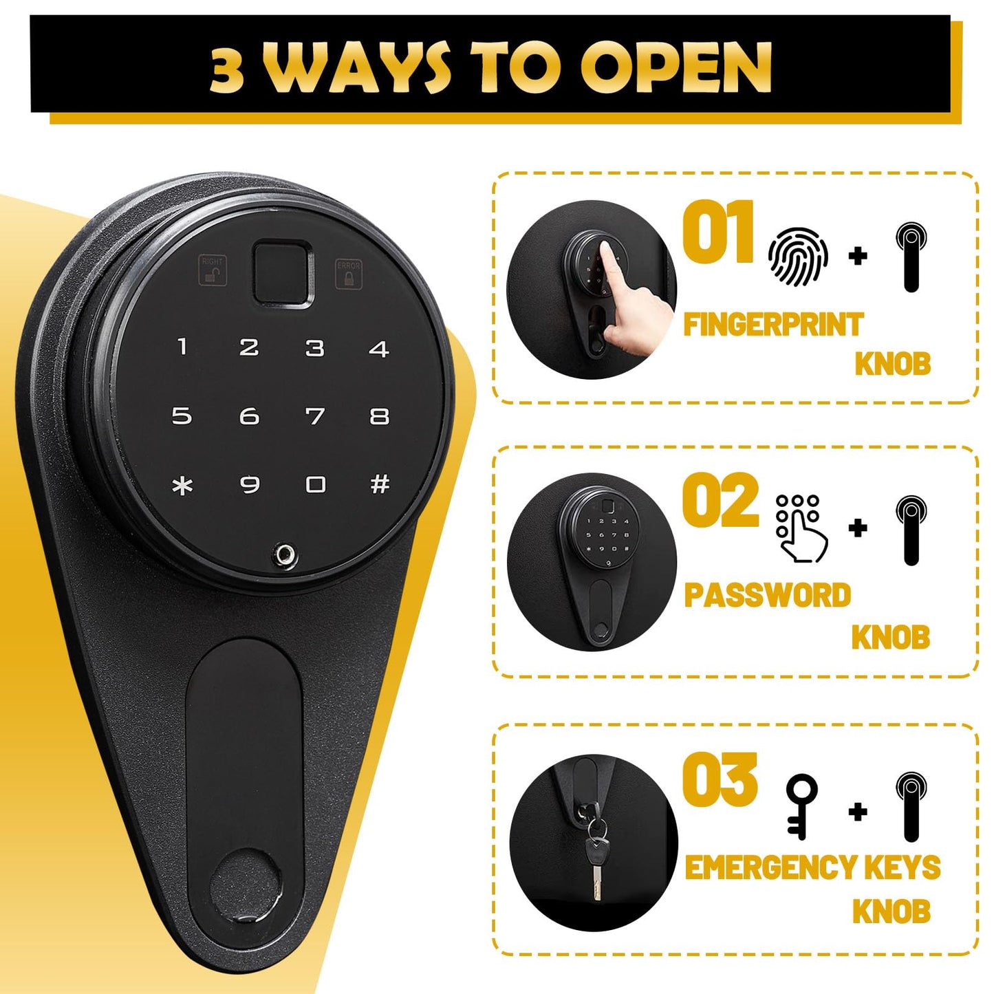 KAER 4-5 Gun Safes,Gun Safe for Rifles and Pistols,Shotgun Rifle Safe,Gun Safes for Rifle and Shotguns,Long Gun Cabinets with Fingerprint/Digital Keypad/Removable Shelf for Rifles Safes