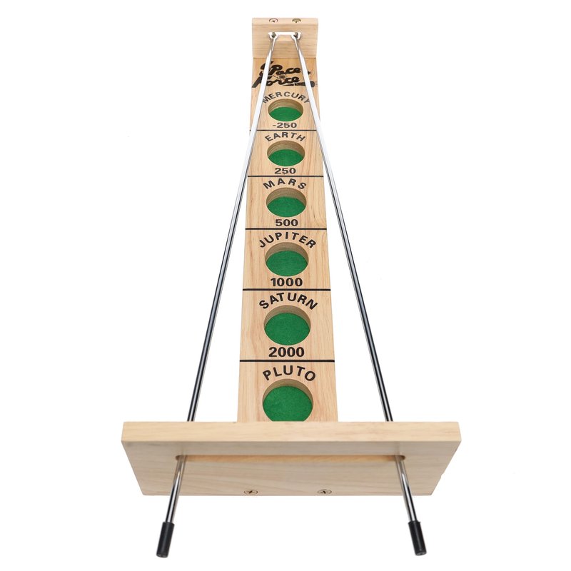 WE Games Shoot the Moon - Classic Solid Wood Rolling Ball Game for Family Fun & Skill Building, Enhances Social Skills, Patience & Perseverance