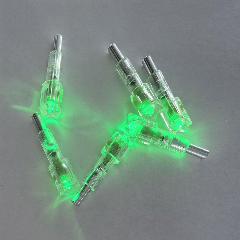Lighted Nocks for Crossbow Arrows - 18PCS High Visibility LED Half-Moon Knocks | Fits .252-.305 ID