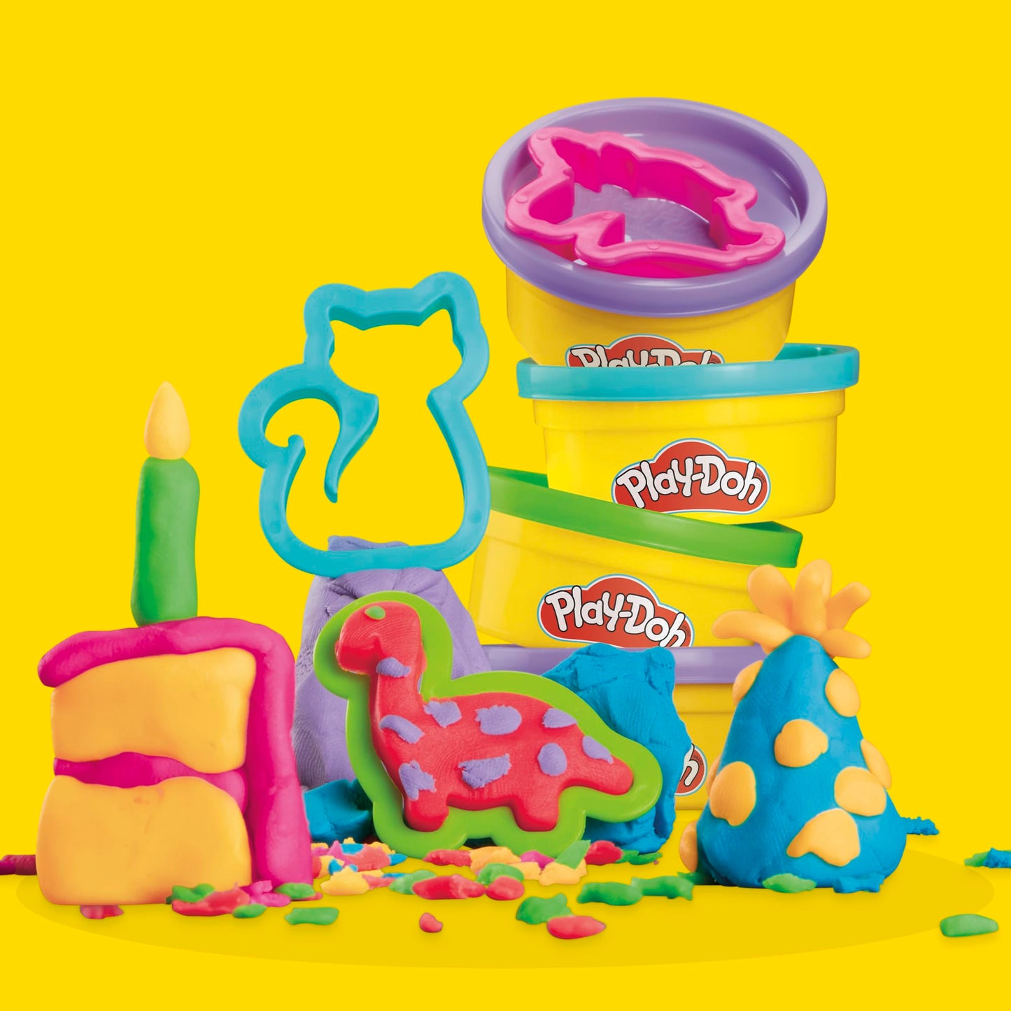 Play-Doh Party Favor Pack, Bulk 24 Pack of Modeling Compound with Cutters, Classroom Supplies for Arts & Crafts, Christmas Stocking Stuffer Gifts for Kids, Ages 3+ (Amazon Exclusive)