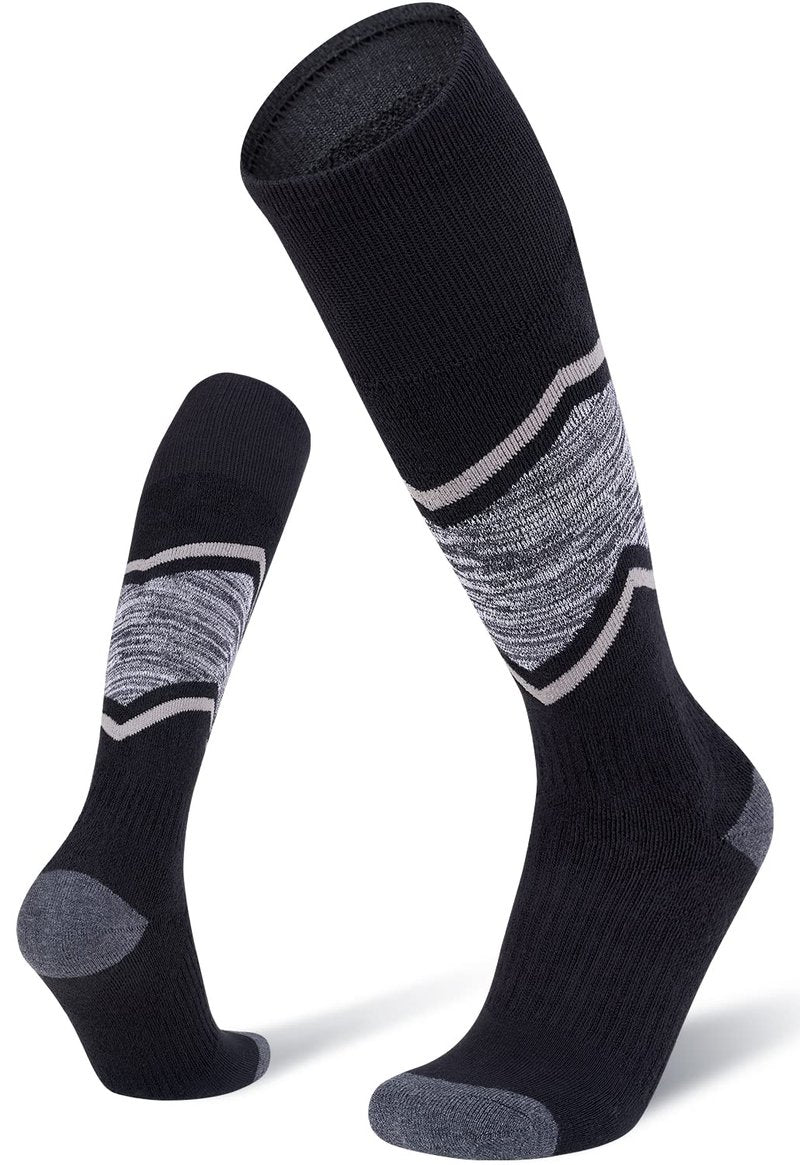 FITRELL 2/3 Pack Merino Wool Ski Socks for Snowboarding, Full Cushioned Winter Thermal Knee-high Warm Socks for Men and Women